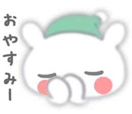 Fluffy rabbit sticker #3742168