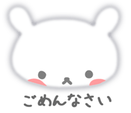 Fluffy rabbit sticker #3742174