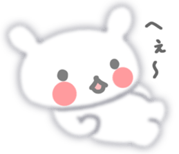 Fluffy rabbit sticker #3742181