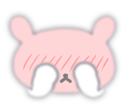 Fluffy rabbit sticker #3742193