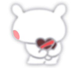 Fluffy rabbit sticker #3742194