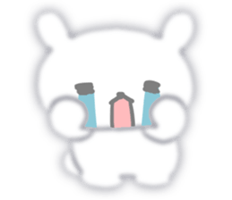 Fluffy rabbit sticker #3742196