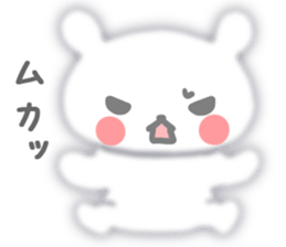 Fluffy rabbit sticker #3742198