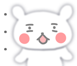 Fluffy rabbit sticker #3742200