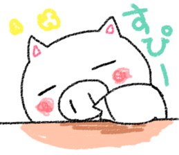 Crayon pig sticker #3811576