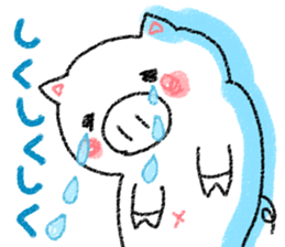 Crayon pig sticker #3811593