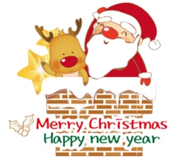 Christmas and New year sticker #3850722