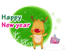 Christmas and New year sticker #3850737