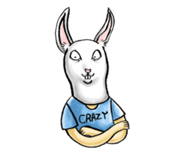 Crazy Rabbit Head sticker #4070096