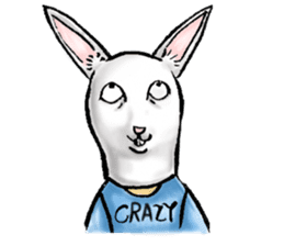 Crazy Rabbit Head sticker #4070097