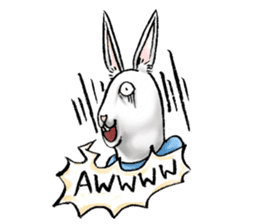 Crazy Rabbit Head sticker #4070101