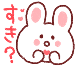 Love love rabbit! sticker #4120136