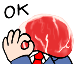 My boss is meat. sticker #4197899