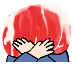 My boss is meat. sticker #4197913