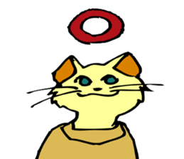 Cat Sticker with japanese words! sticker #4588084