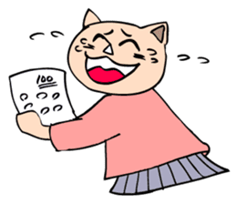 A student preparing for an exam. sticker #4866359