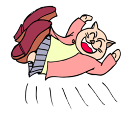 A student preparing for an exam. sticker #4866377