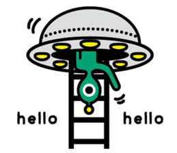 Alien Invasion EN sticker #4913048