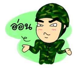Love Love Soldier sticker #5053560