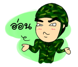 Love Love Soldier sticker #5053560
