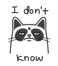 Grumpy cat -"Simtong" sticker #5120125