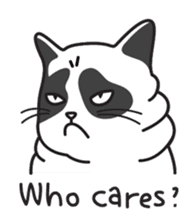 Grumpy cat -"Simtong" sticker #5120128