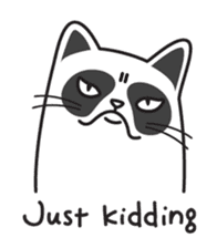 Grumpy cat -"Simtong" sticker #5120129