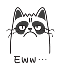 Grumpy cat -"Simtong" sticker #5120130
