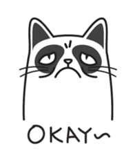 Grumpy cat -"Simtong" sticker #5120131