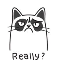Grumpy cat -"Simtong" sticker #5120136