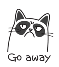 Grumpy cat -"Simtong" sticker #5120137