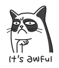 Grumpy cat -"Simtong" sticker #5120141