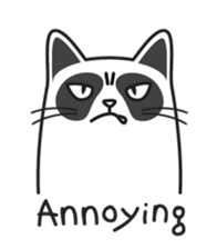 Grumpy cat -"Simtong" sticker #5120144