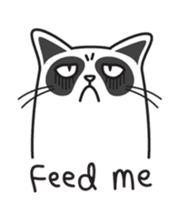 Grumpy cat -"Simtong" sticker #5120147