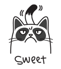 Grumpy cat -"Simtong" sticker #5120152