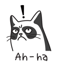 Grumpy cat -"Simtong" sticker #5120156