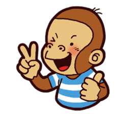 I love monkey boy sticker #5212987