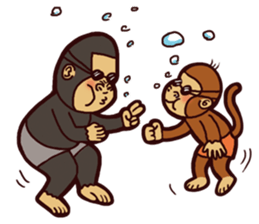 I love monkey boy sticker #5212995