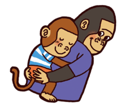 I love monkey boy sticker #5212997
