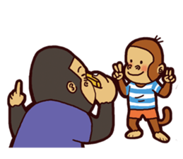 I love monkey boy sticker #5213006