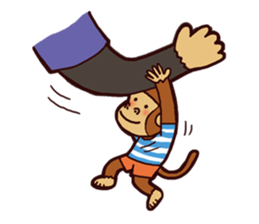 I love monkey boy sticker #5213008