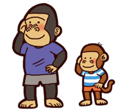 I love monkey boy sticker #5213013