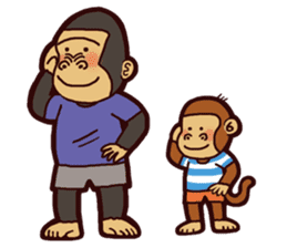 I love monkey boy sticker #5213013