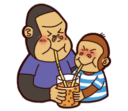 I love monkey boy sticker #5213016