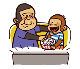 I love monkey boy sticker #5213017