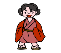 A  ghost girl wants to say something. sticker #5448980