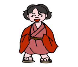 A ghost girl wants to say something. sticker #5448980