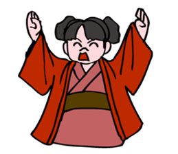 A  ghost girl wants to say something. sticker #5448981