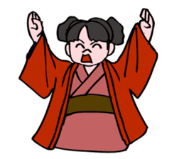 A ghost girl wants to say something. sticker #5448981