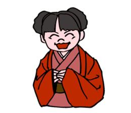 A ghost girl wants to say something. sticker #5448983